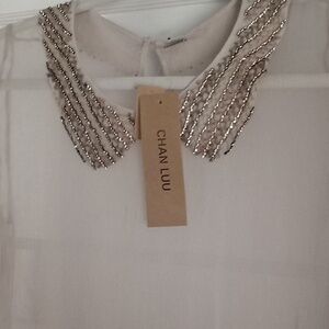 Chan Luu  blouse with beading